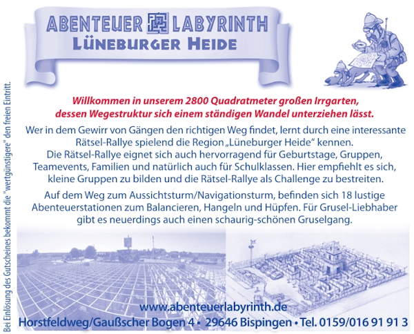 Abenteuerlabyrinth Bispingen